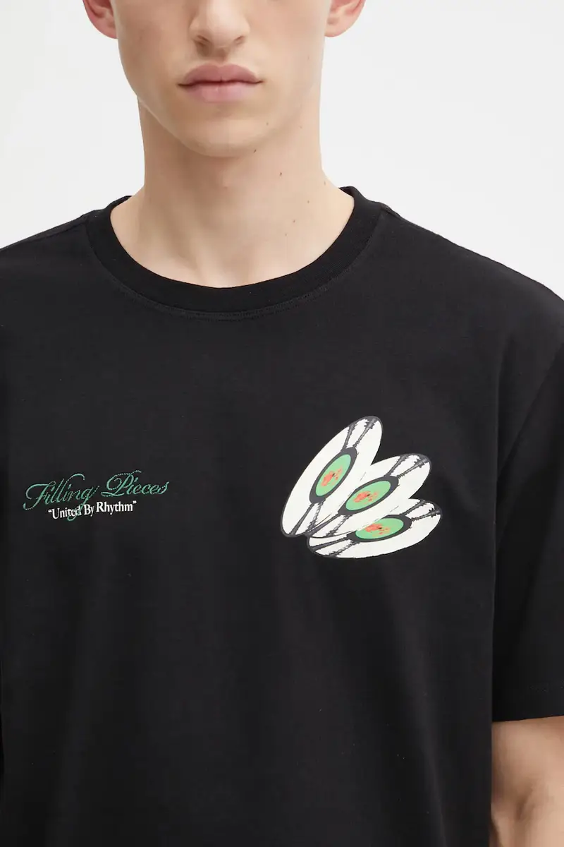 Filling Pieces T-shirt Uomo Nero 3172072 miniatura 4