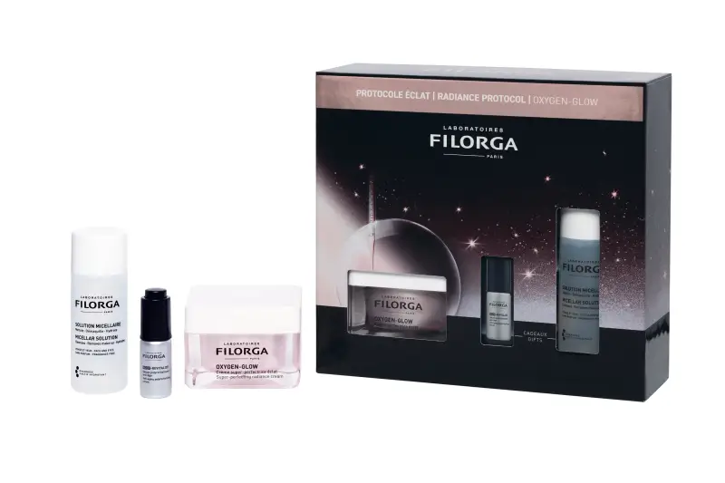 Oxygen Xmas Coffret Oxygen Glow 2025 - Crema viso giorno illuminante, Cofanetto trattamento miniatura 2