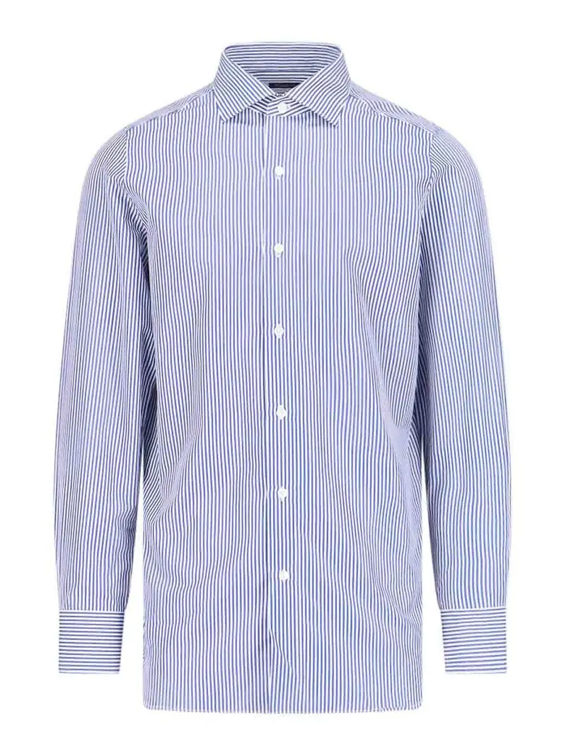 Camicia a righe Blu