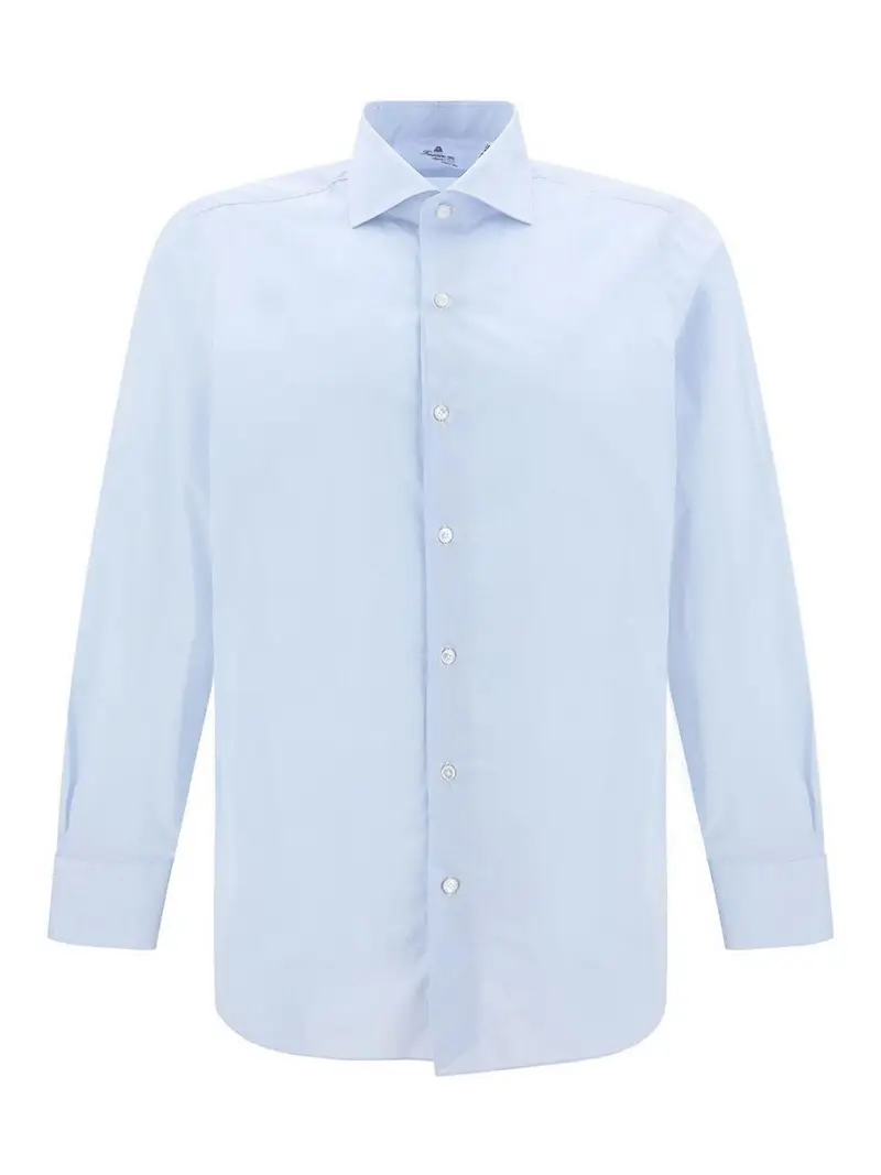Camicia classica in cotone Blu