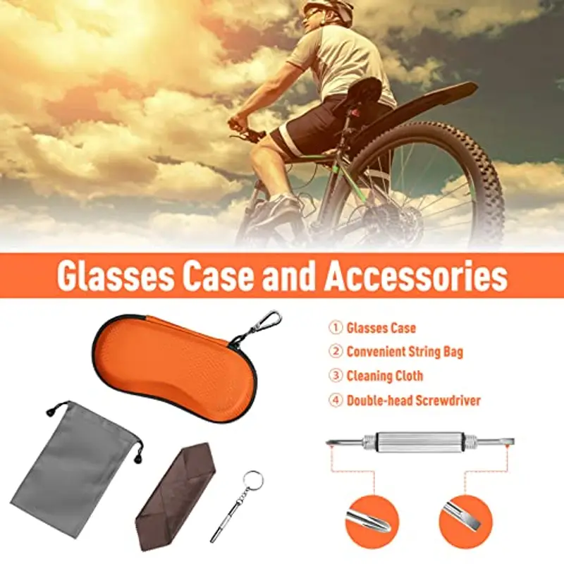 FINTIE Occhiali da sole Uomo Arancione 1957836 miniatura 2