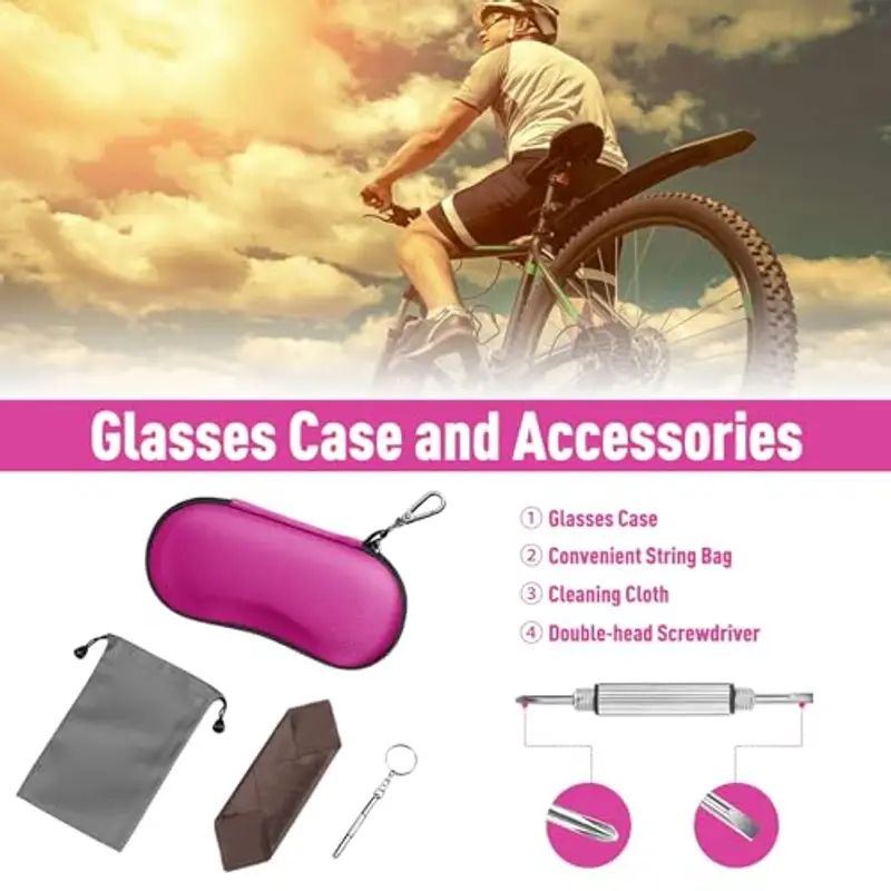 FINTIE Occhiali da sole Uomo Fucsia 1957833 miniatura 2