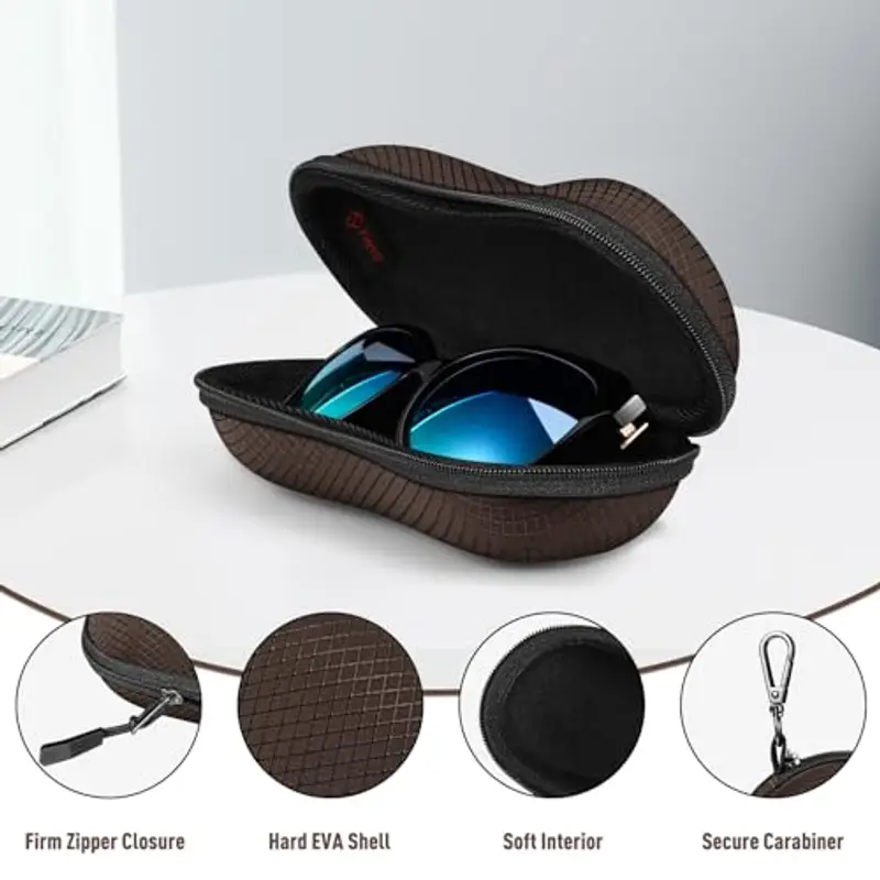 FINTIE Occhiali da sole Uomo Marrone 1957835 miniatura 2