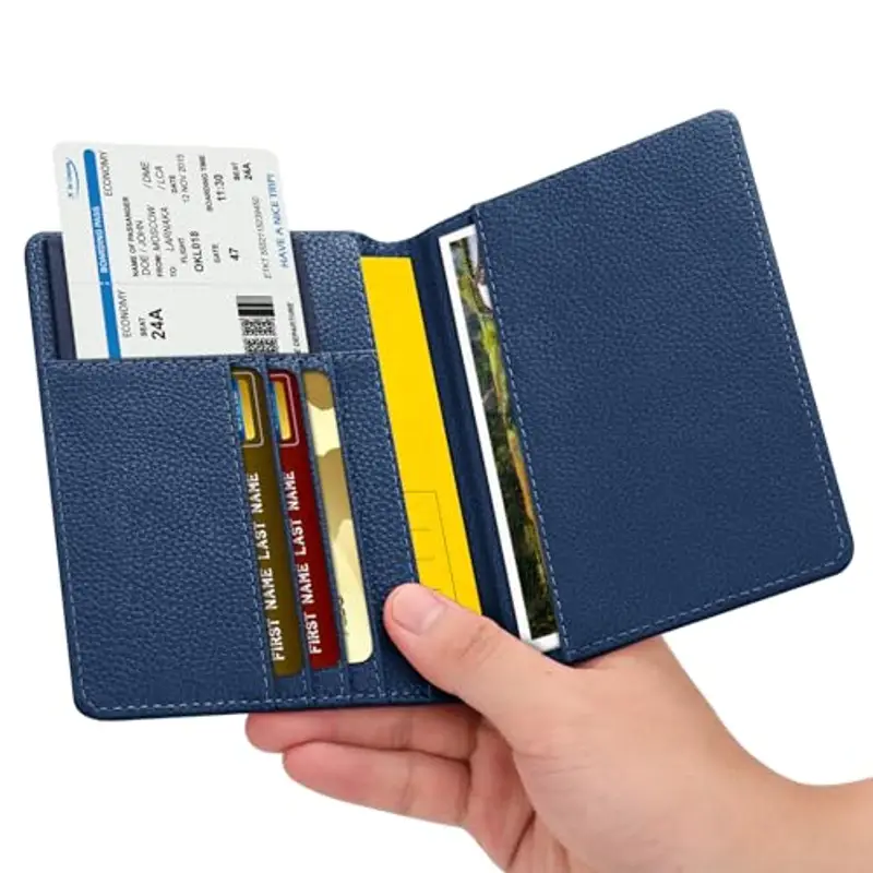 FINTIE Porta passaporto Blu 1600027 miniatura 3