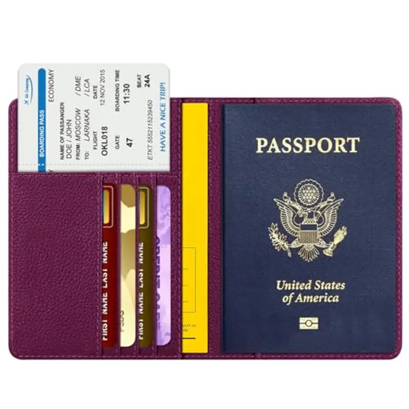 FINTIE Porta passaporto Porpora 1600025 miniatura 2