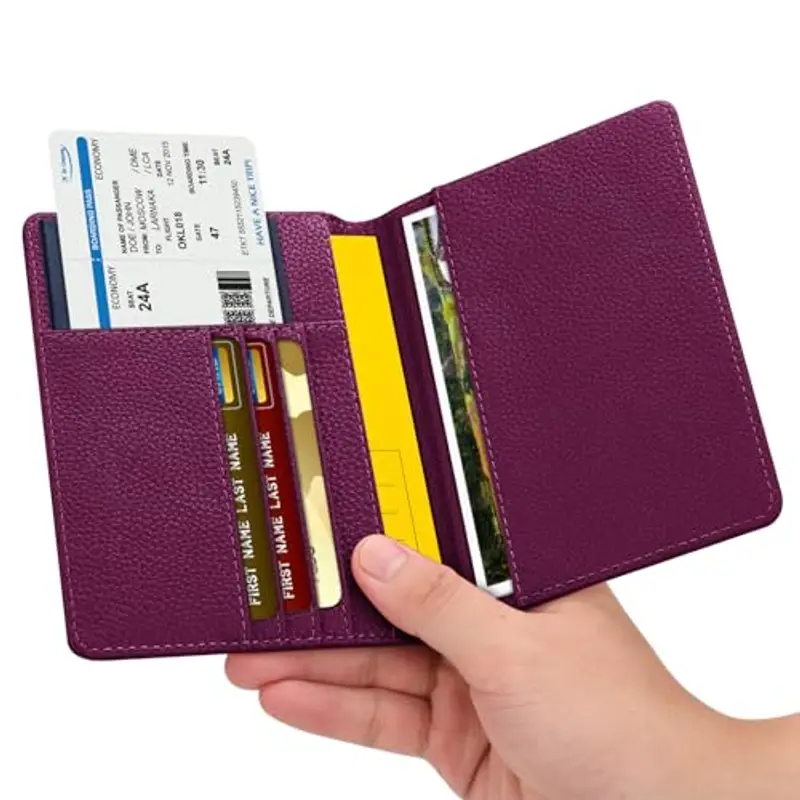 FINTIE Porta passaporto Porpora 1600025 miniatura 3
