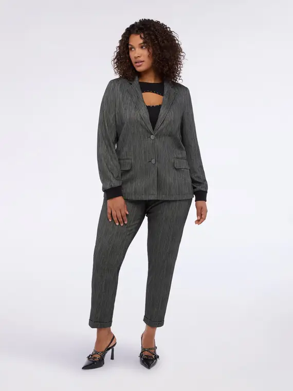 Fiorella Rubino Blazer Donna Grigio 3529001 miniatura 2
