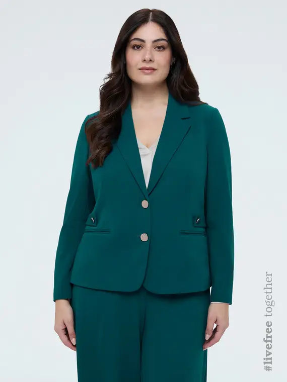 Fiorella Rubino Blazer Donna Ottanio 4246481 miniatura 2