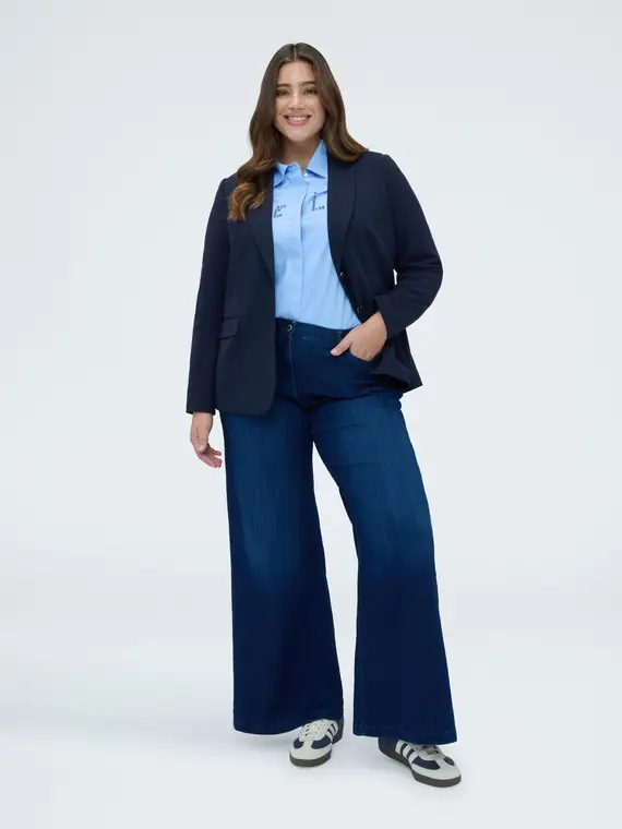 Fiorella Rubino Blazer Donna Blu 4246485 miniatura 3