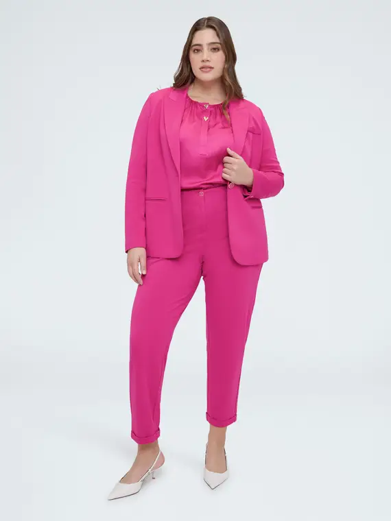 Fiorella Rubino Blazer Donna Fucsia 4246488 miniatura 3