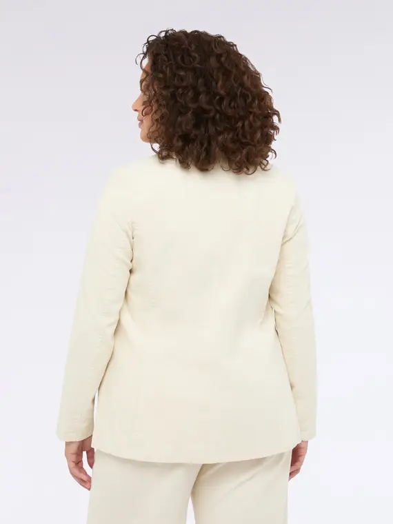 Fiorella Rubino Blazer Donna Bianco 3177095 miniatura 2