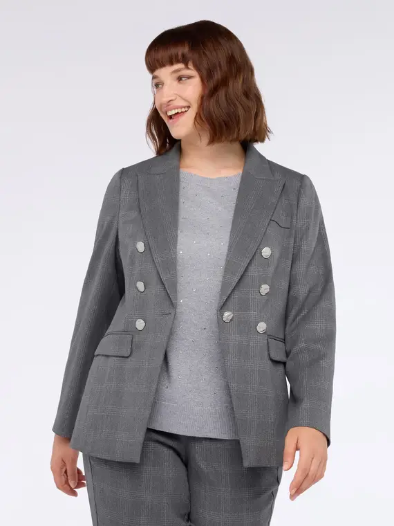Fiorella Rubino Blazer Donna Grigio 2811333 miniatura 2