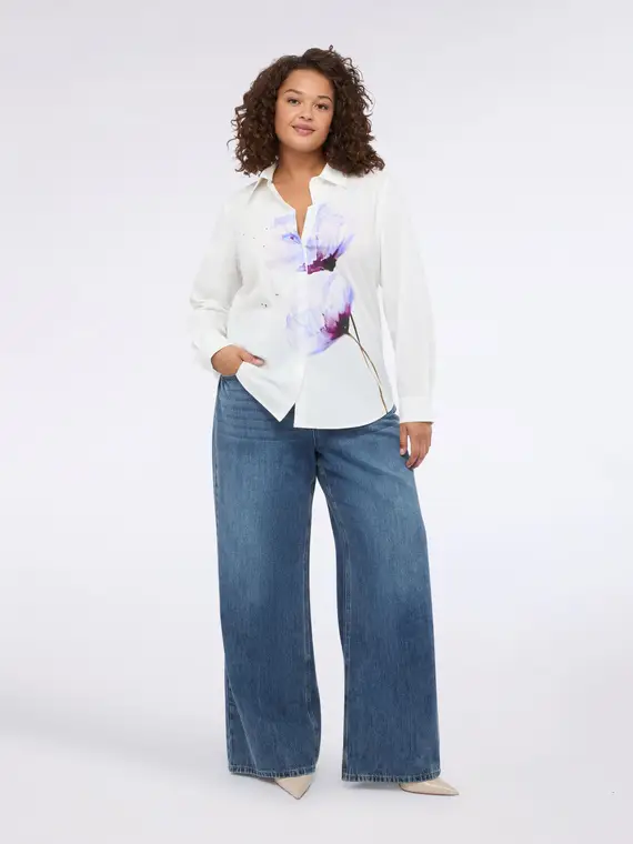 Camicia con stampa floreale Donna, (46 IT)