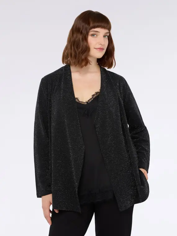 Fiorella Rubino Cardigan Donna Nero 3376794 miniatura 3