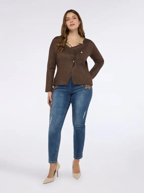 Fiorella Rubino Cardigan Donna Marrone 3894694