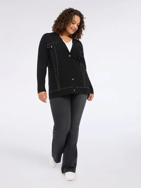 Fiorella Rubino Cardigan Donna Nero 2811281
