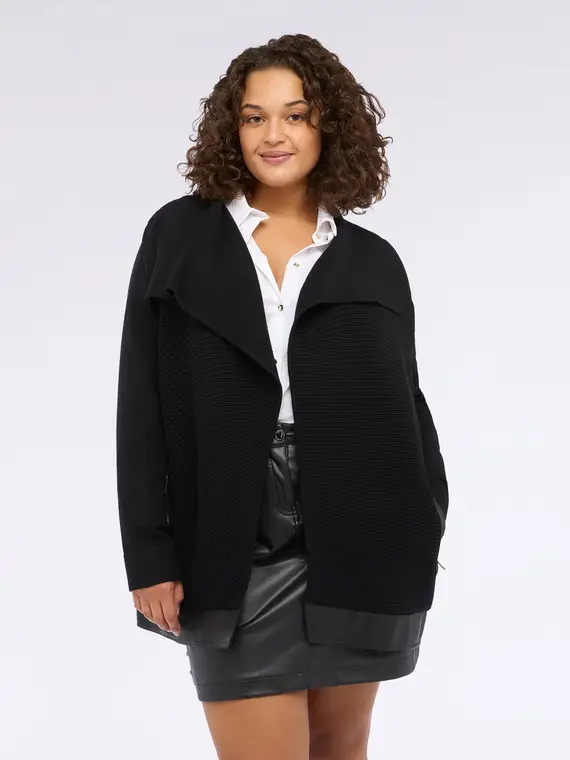 Fiorella Rubino Cardigan Donna Nero 2811274 miniatura 3