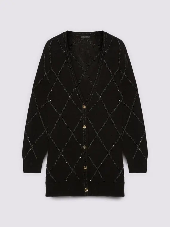 Fiorella Rubino Cardigan Donna Nero 2998735