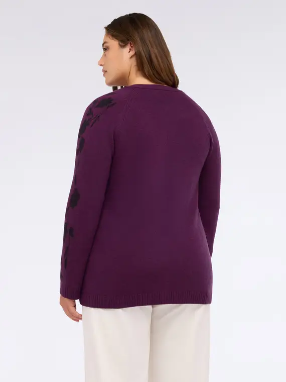 Fiorella Rubino Cardigan Donna Viola 3045297 miniatura 2