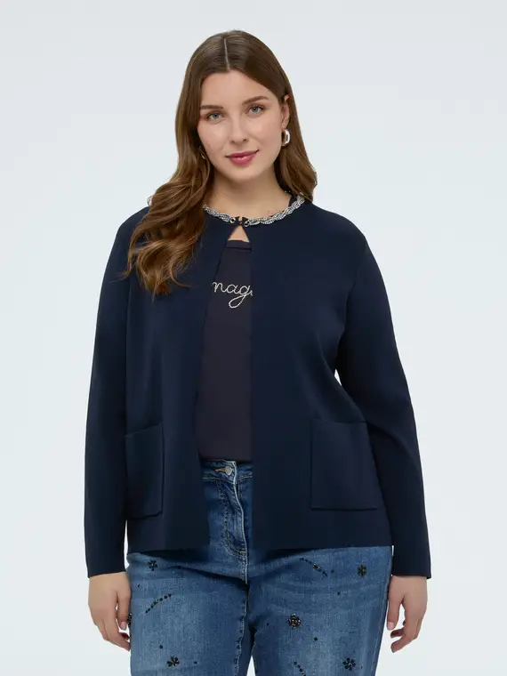Fiorella Rubino Cardigan Donna Blu 4246407 miniatura 3