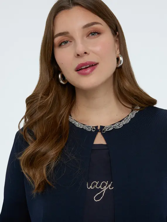 Fiorella Rubino Cardigan Donna Blu 4246407