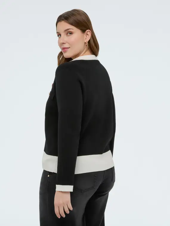 Fiorella Rubino Cardigan Donna Nero 4246412 miniatura 2