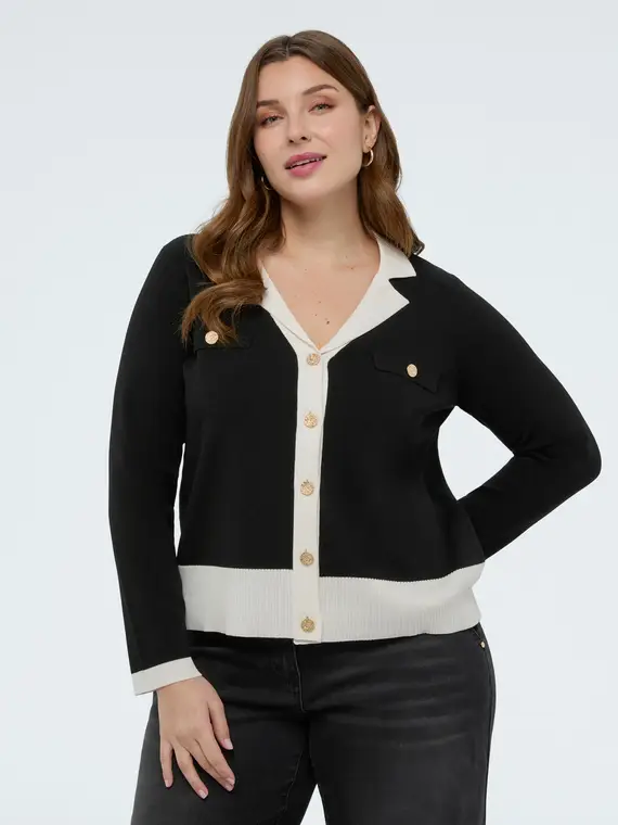 Fiorella Rubino Cardigan Donna Nero 4246412 miniatura 3