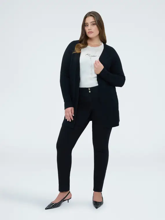Fiorella Rubino Cardigan Donna Nero 4246397 miniatura 3
