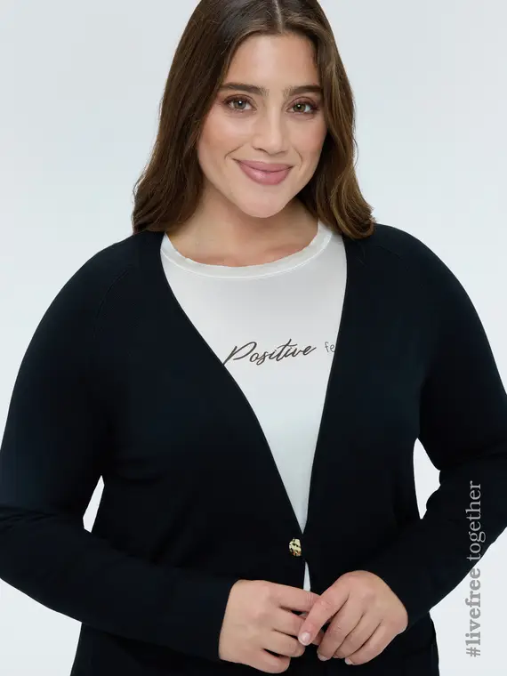 Fiorella Rubino Cardigan Donna Nero 4246397