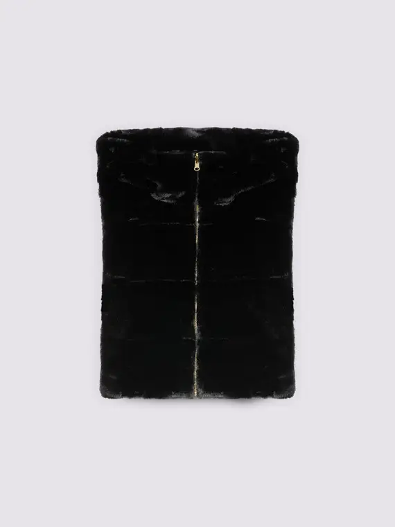 Davantino imbottito con cappuccio peluches Donna