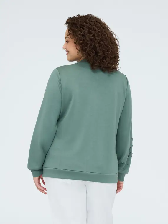 Felpa bomber con applicazioni luninose Donna, (44-46 IT) miniatura 2