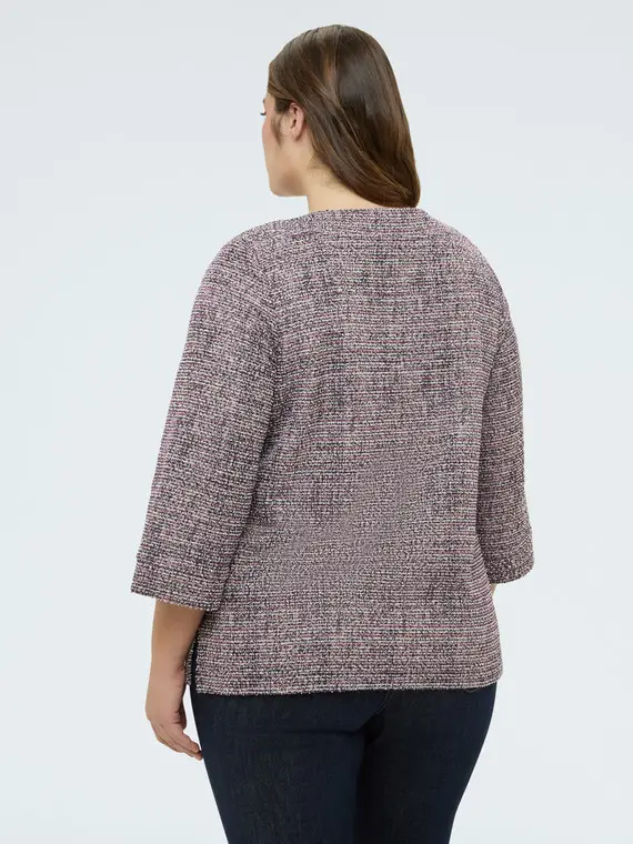 Felpa con scollo ampio Donna, Rosa (56-58 IT) miniatura 2