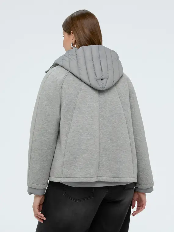 Giacca 3 in 1 con imbottitura in Sorona® Aura Donna, Grigio (54 IT) miniatura 2