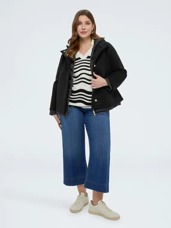 Giacca 3 in 1 con imbottitura in Sorona® Aura Donna, Nero (58 IT) miniatura 3