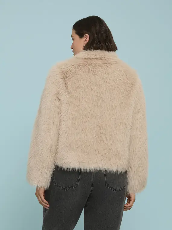 Giacca corta effetto peluche Donna, (50 IT) miniatura 2