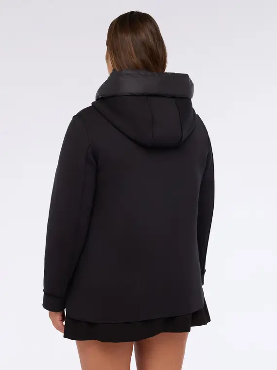 Giacca in scuba con davantino rimovibile Donna, Nero (44-46 IT) miniatura 2