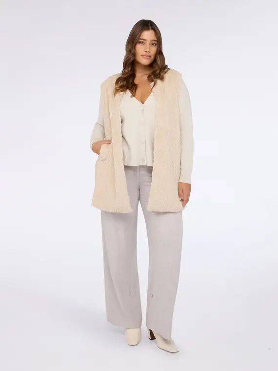 Fiorella Rubino Gilet Donna Beige 3103795