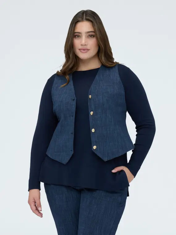 Fiorella Rubino Gilet Donna Blu 4246388