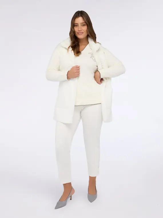 Fiorella Rubino Gilet Donna Bianco 3288327