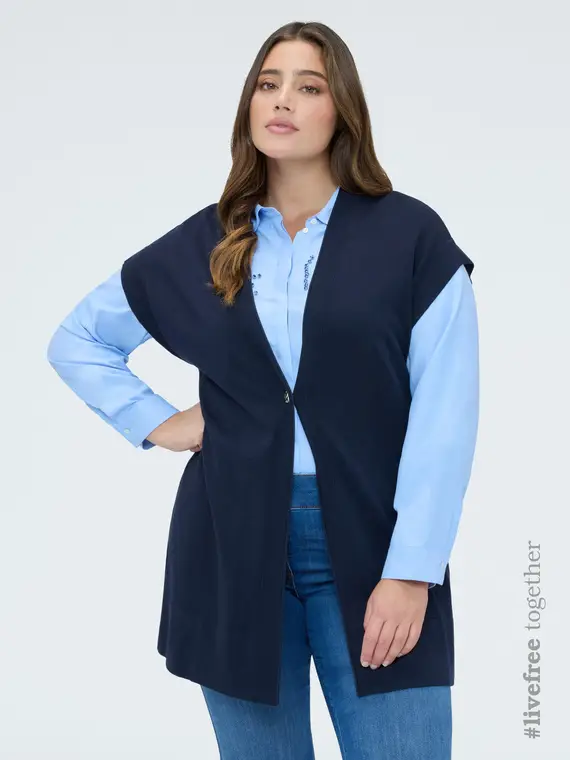 Fiorella Rubino Gilet Donna Blu 4246409