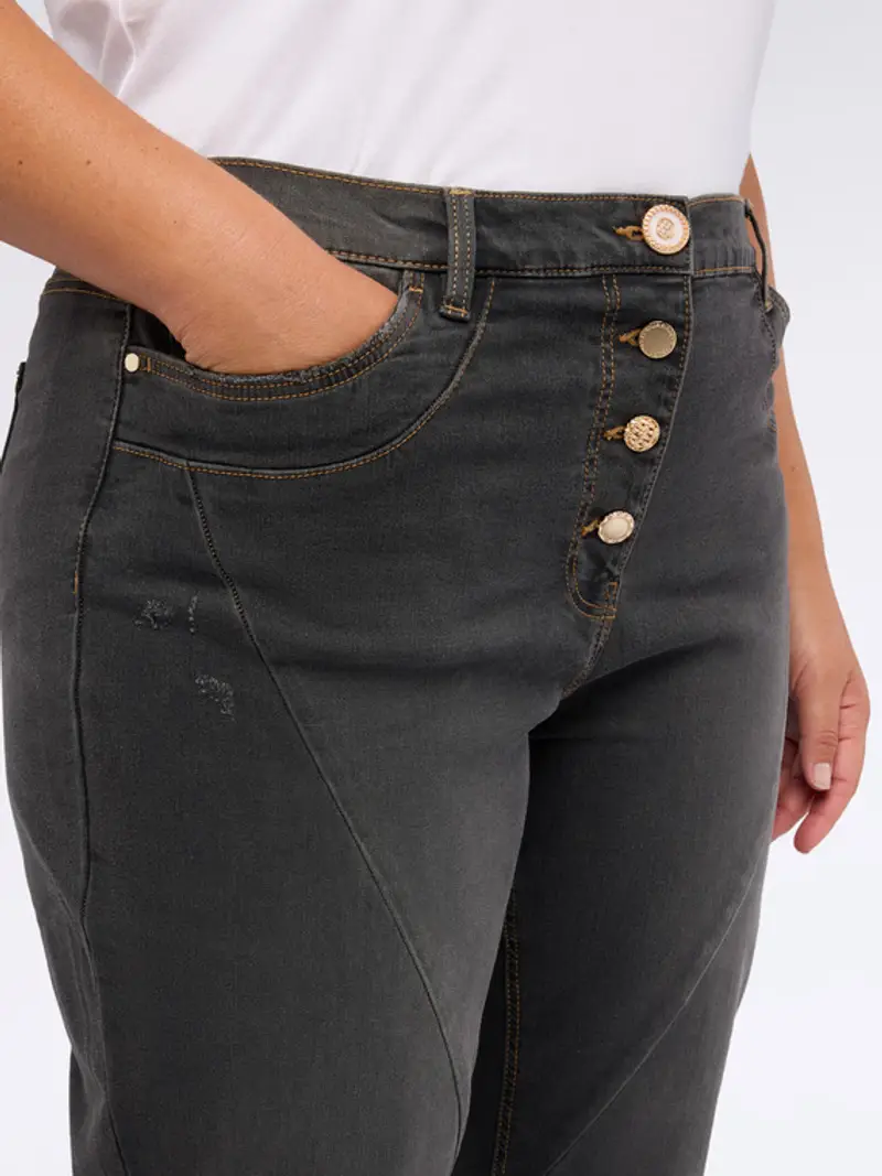 Fiorella Rubino Jeans Donna Grigio 1294676 miniatura 2