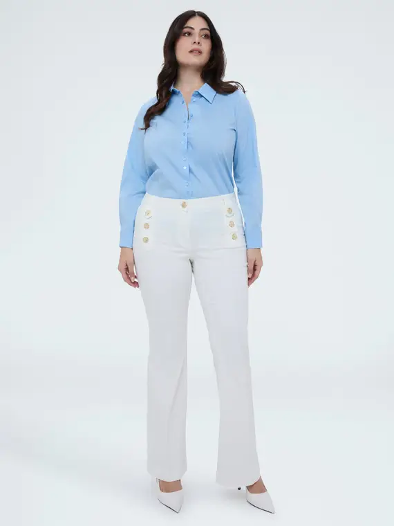 Fiorella Rubino Jeans Donna Bianco 4246447 miniatura 2