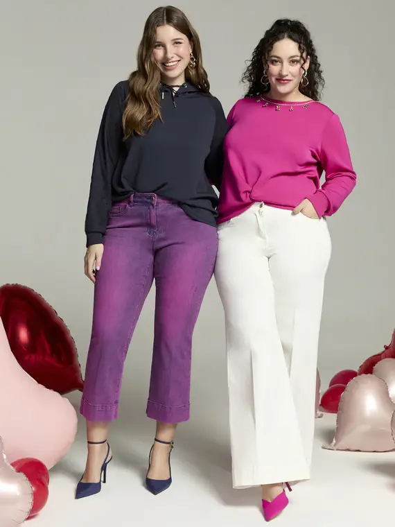 Fiorella Rubino Jeans Donna Viola 4246437