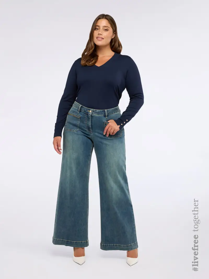 Fiorella Rubino Jeans Donna Blu 1883692