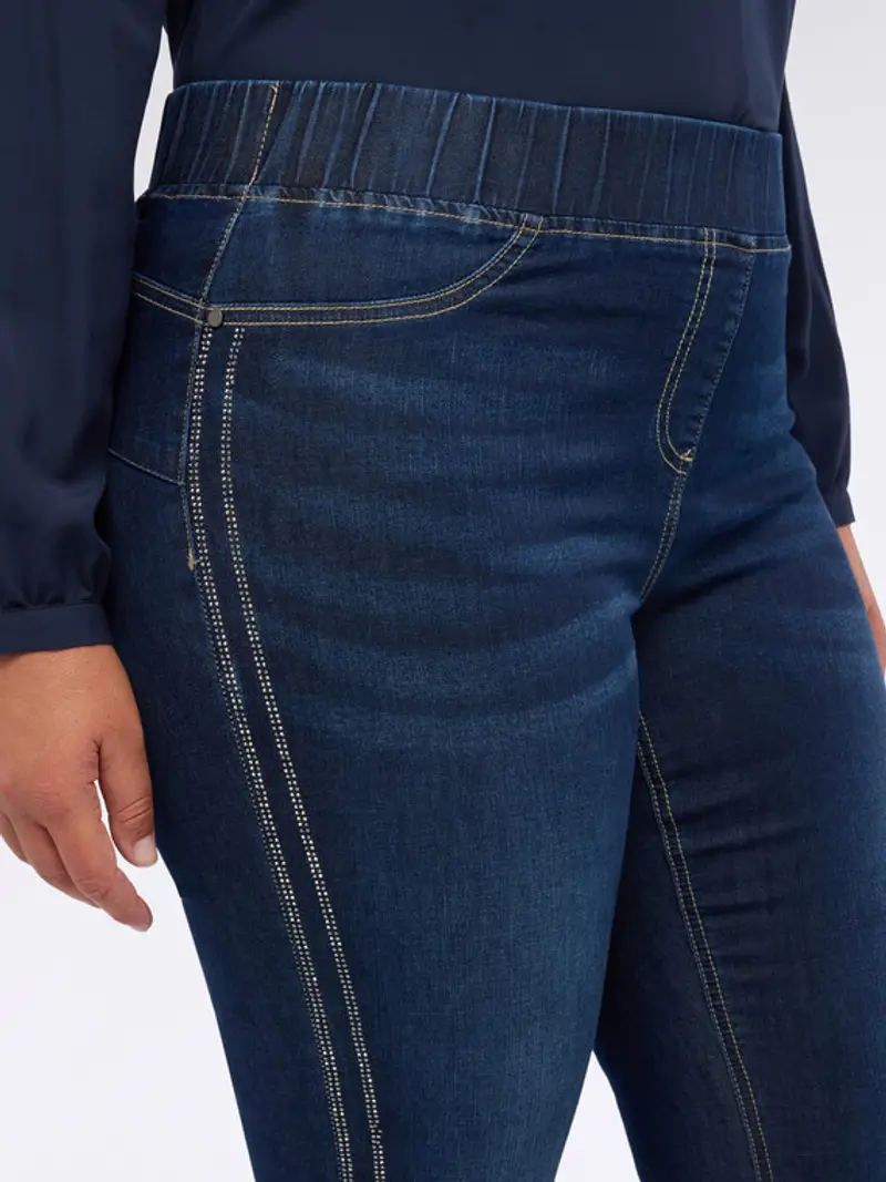 Fiorella Rubino Jeggings Donna Blu 1883678 miniatura 2