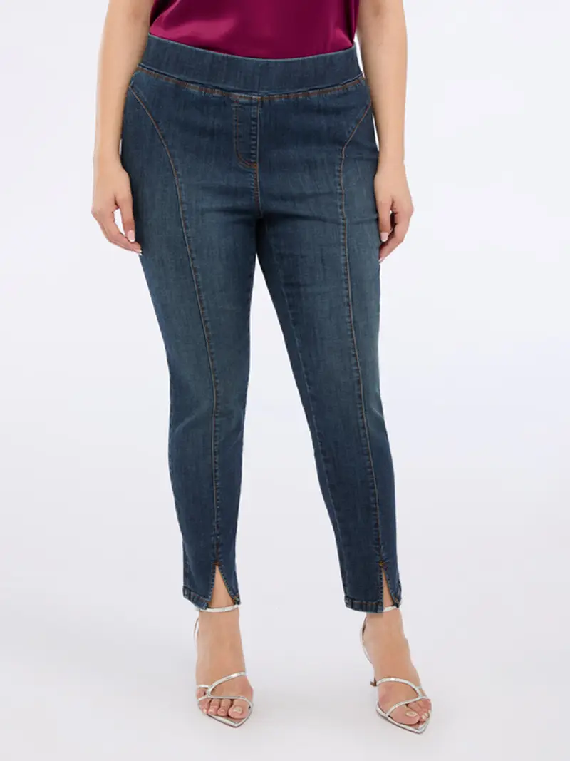 Fiorella Rubino Jeggings Donna Denim 1294683 miniatura 2
