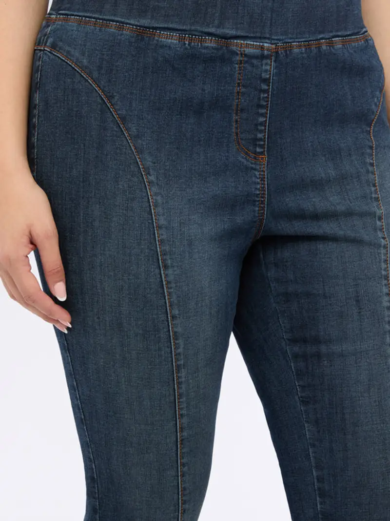 Fiorella Rubino Jeggings Donna Denim 1294683 miniatura 3