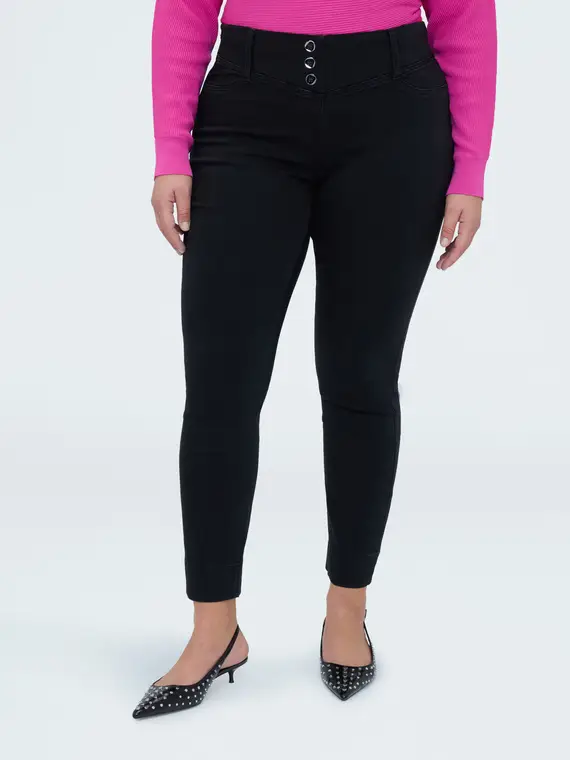 Fiorella Rubino Jeggings Donna Nero 4246430 miniatura 3