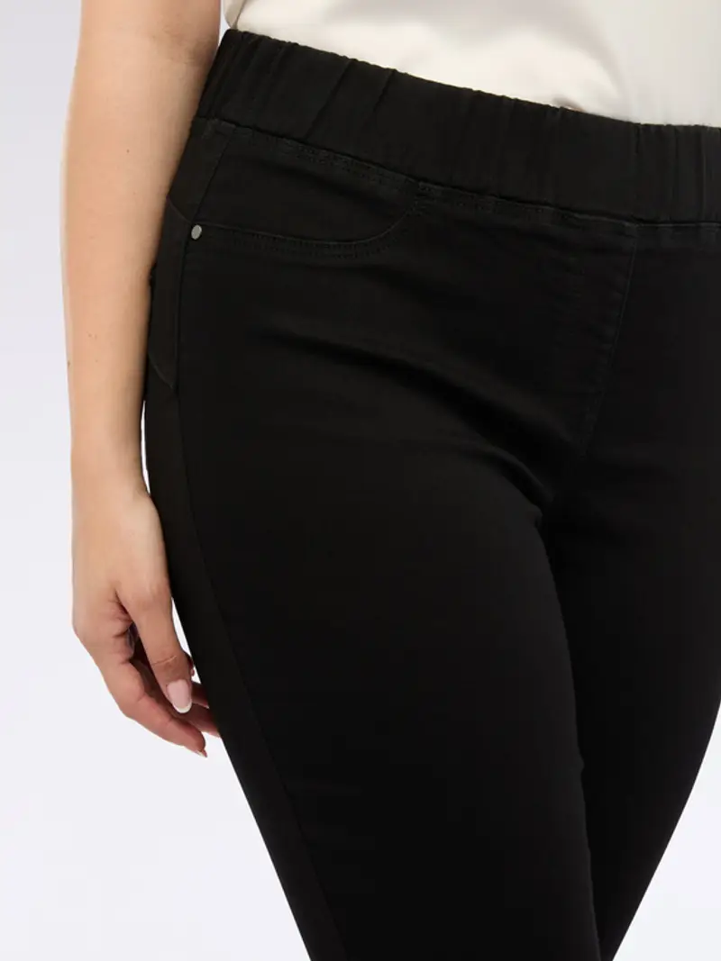 Fiorella Rubino Jeggings Donna Nero 1294679 miniatura 3