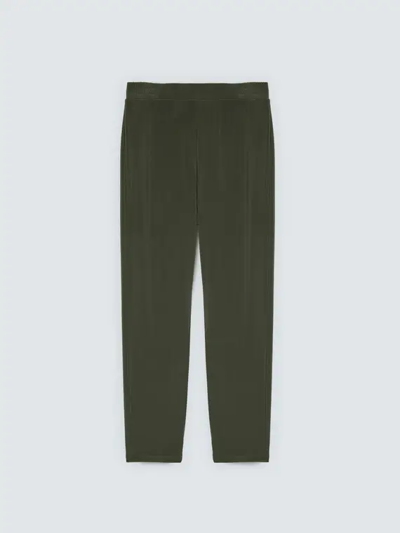 Joggers in jersey Donna, Verde militare (52-54 IT)